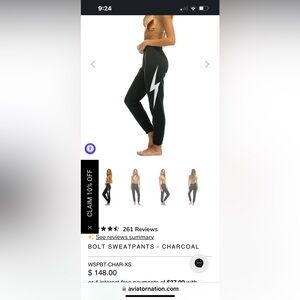 Aviator nation sweats and cropped t-shirt. Excellent used condition.